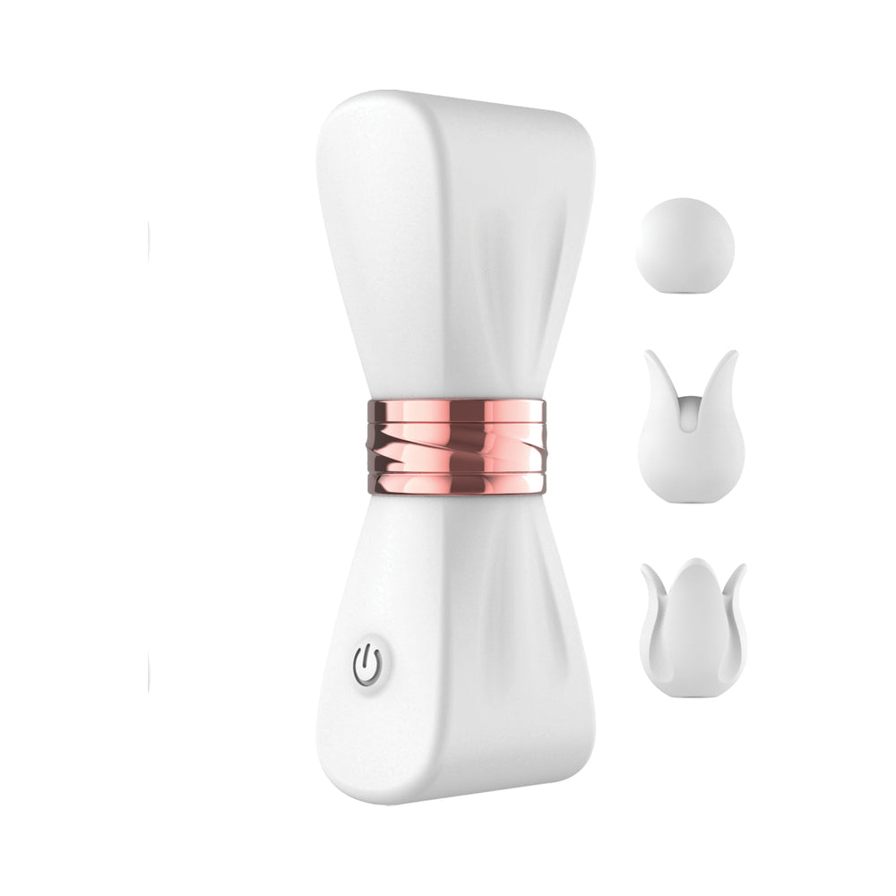 Gold Glam Tri-Tip Vibe - White