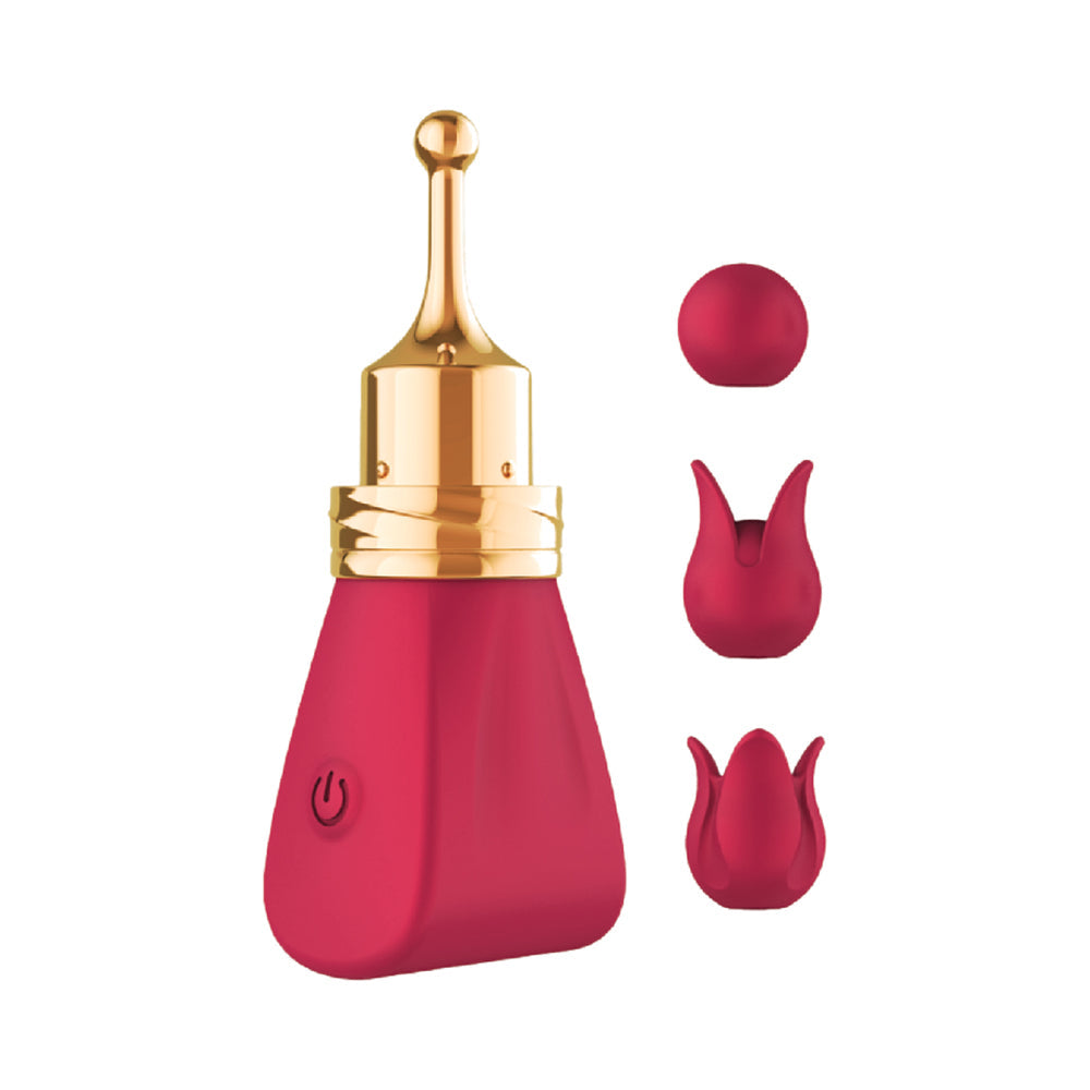 Gold Glam Tri-Tip Vibe - Red