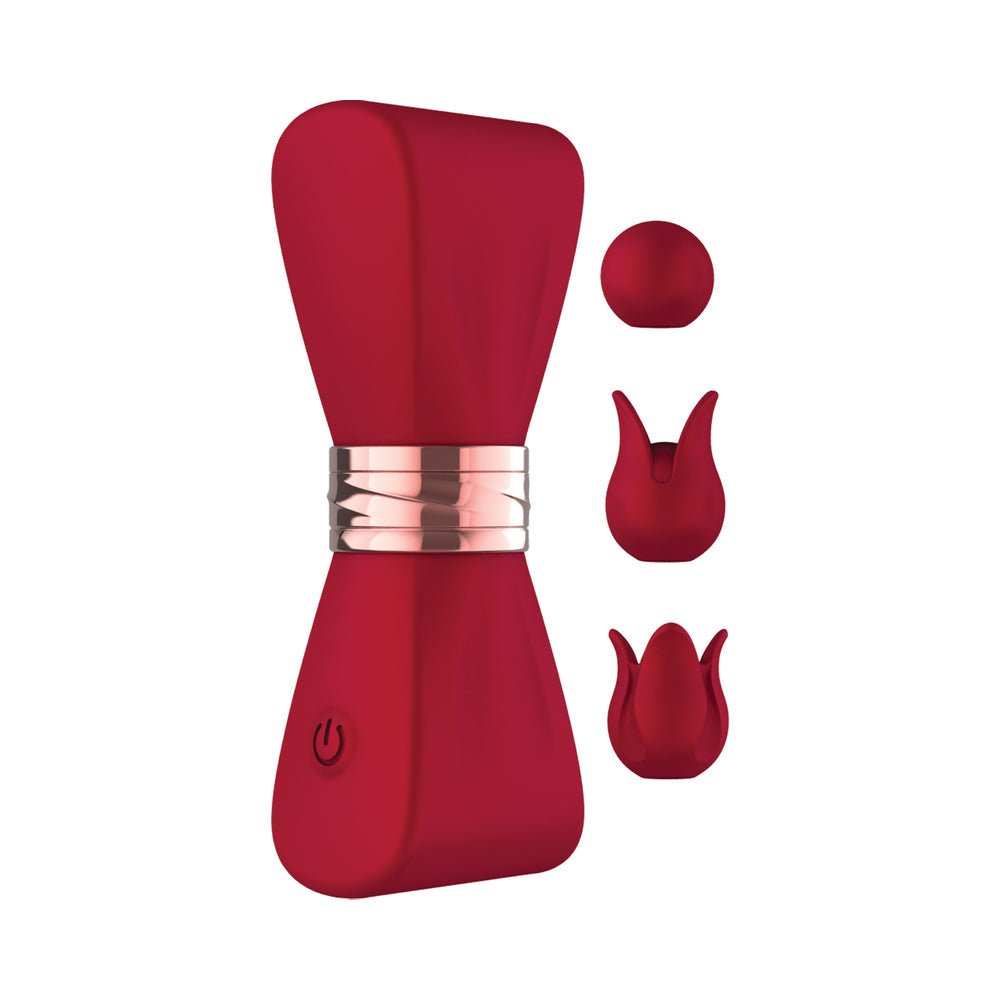 Gold Glam Tri-Tip Vibe - Red
