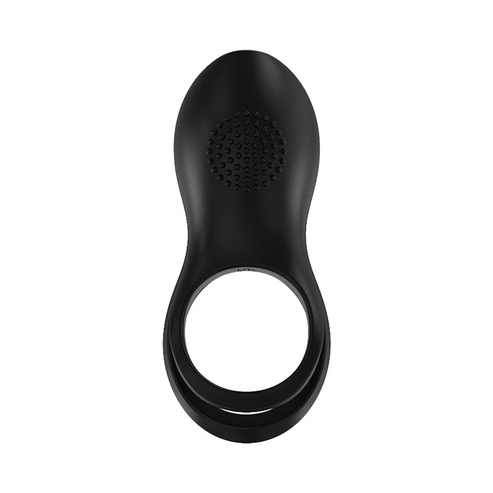 Gold Glam Cock Ring - Black