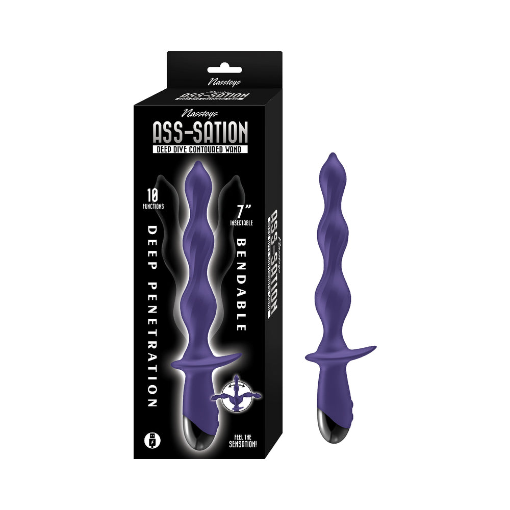 Ass-Station Deep Dive Contoured Wand - Purple