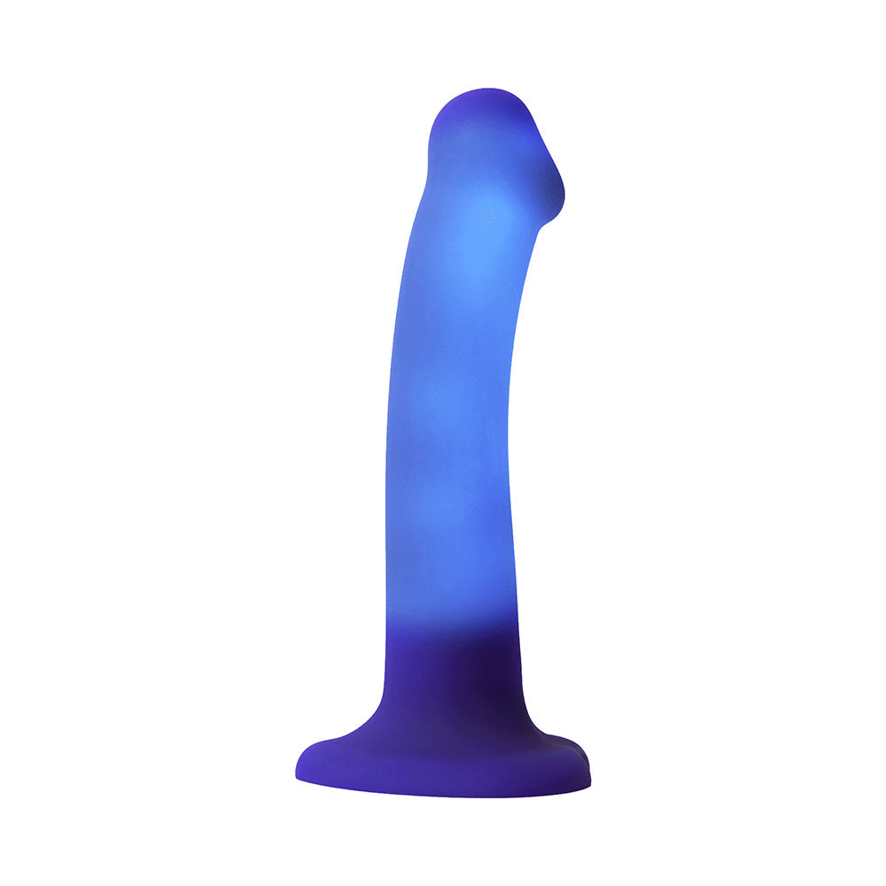 Strap-on-Me Glow-Led Dildo - Purple