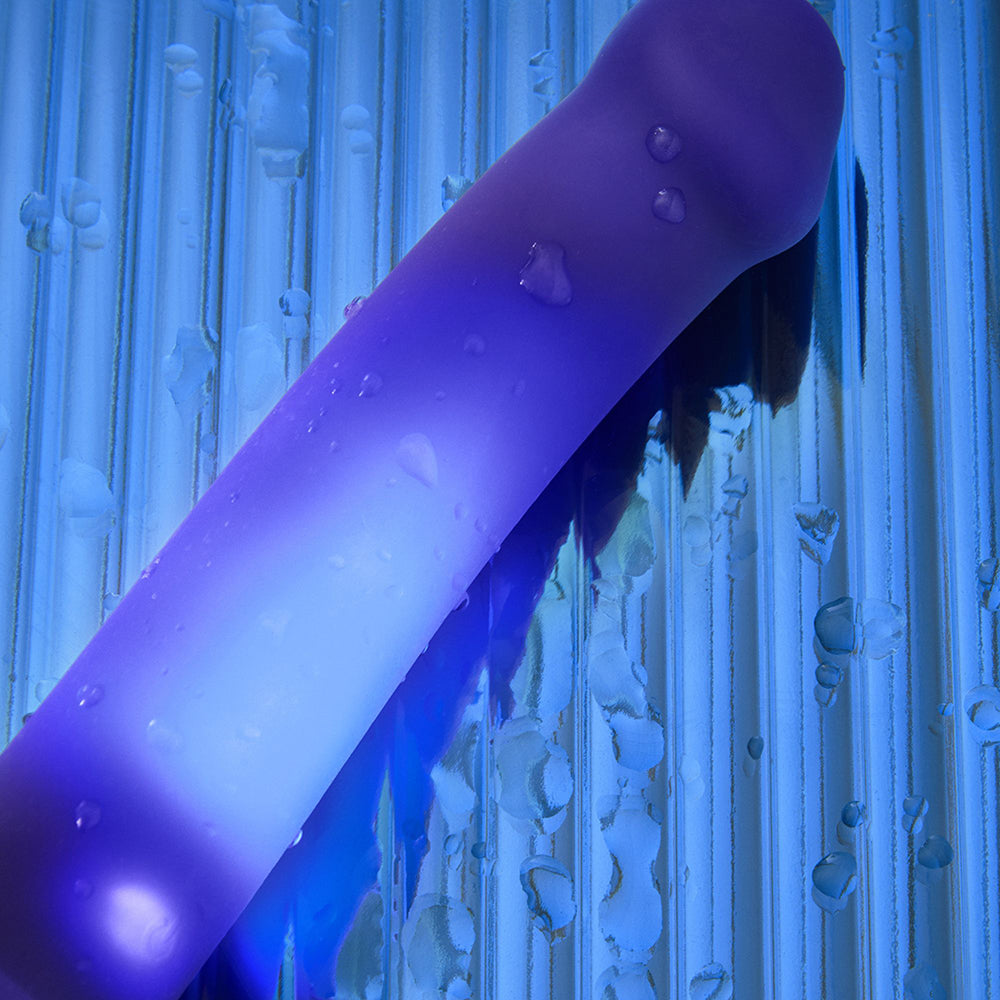 Strap-on-Me Glow-Led Dildo - Purple