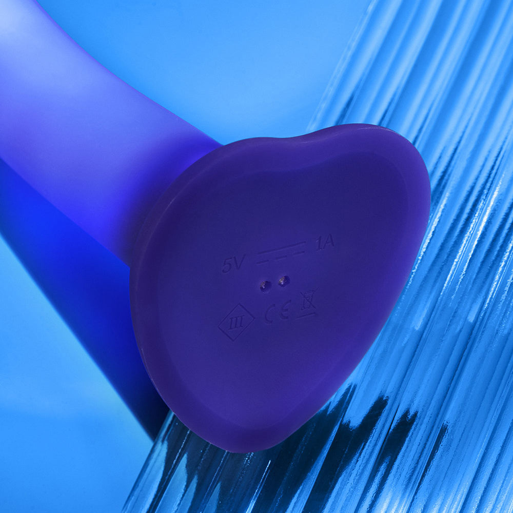 Strap-on-Me Glow-Led Dildo - Purple