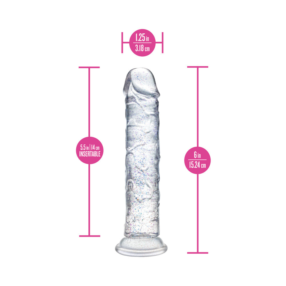 Blush Naturally Yours - Gala - Sparkling Clear Dildo