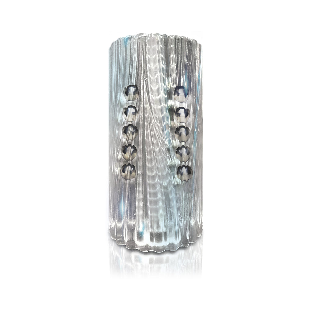 MSTR B8 Balls to the Wall Clear-View Beaded Stroker - Clear