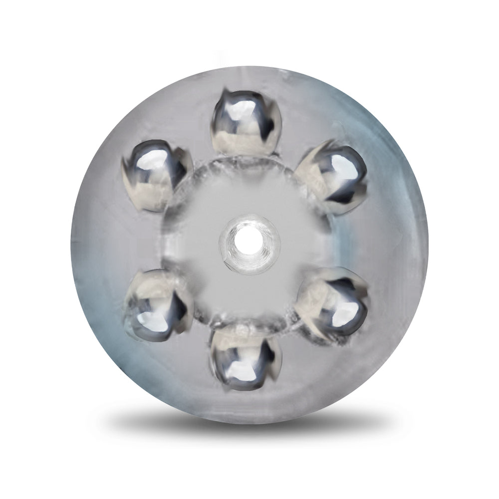 MSTR B8 Head Banger Beaded Clear-View Stroker - Clear