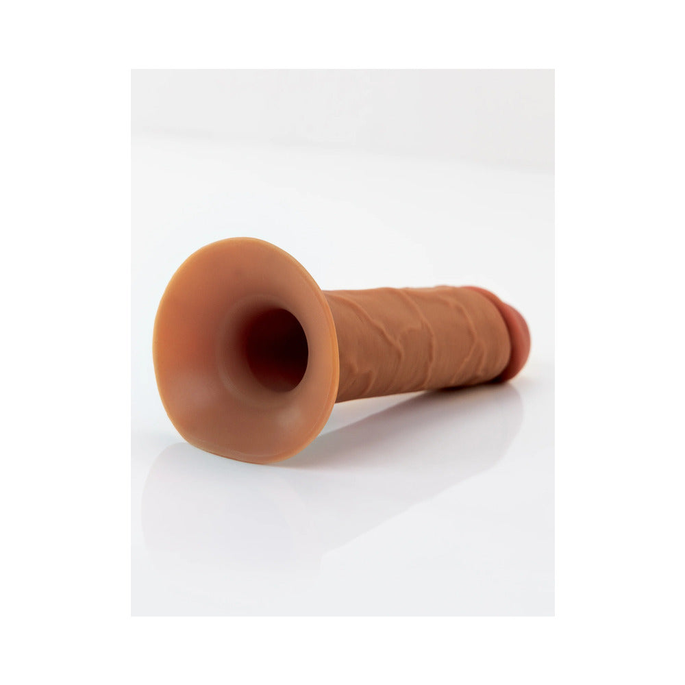 Fantasy X-Tensions Elite Hollow Strap On Dual Density Brown 9"