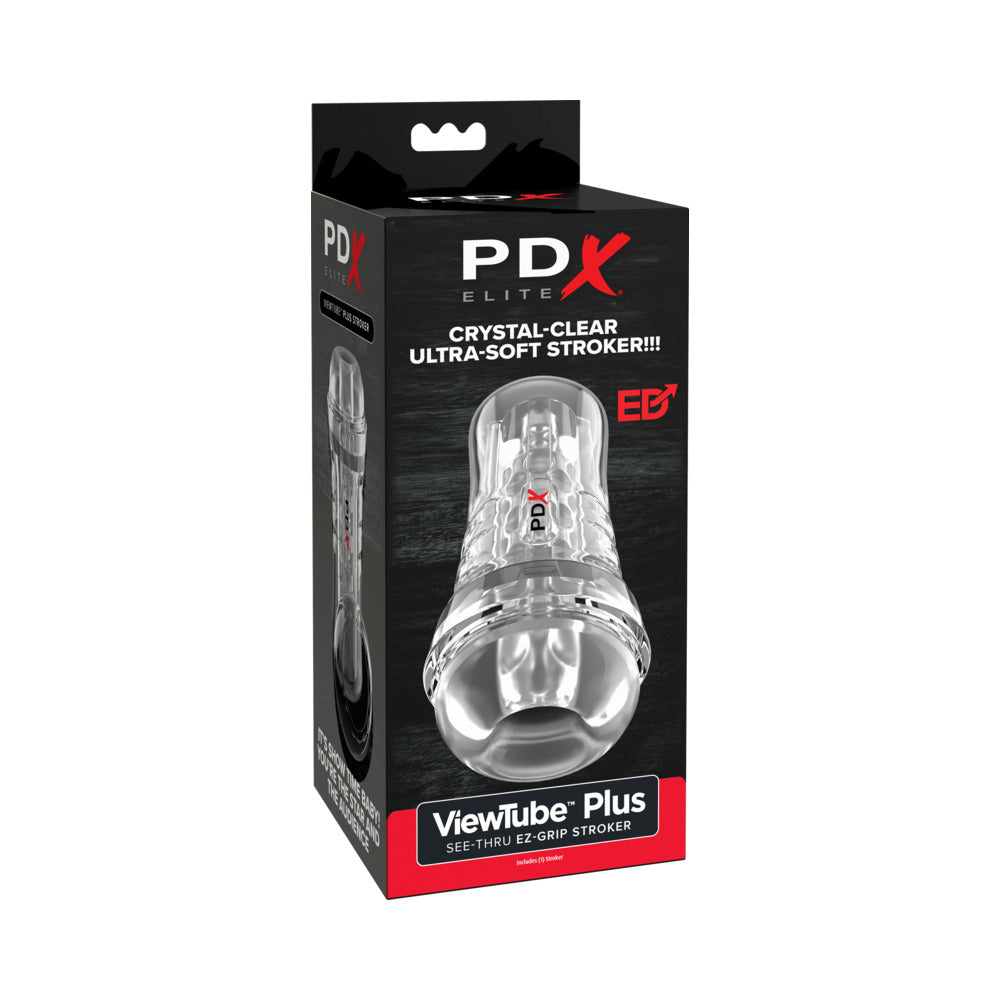 PDX Elite ViewTube See-Thru EZ-Grip Stroker - Clear