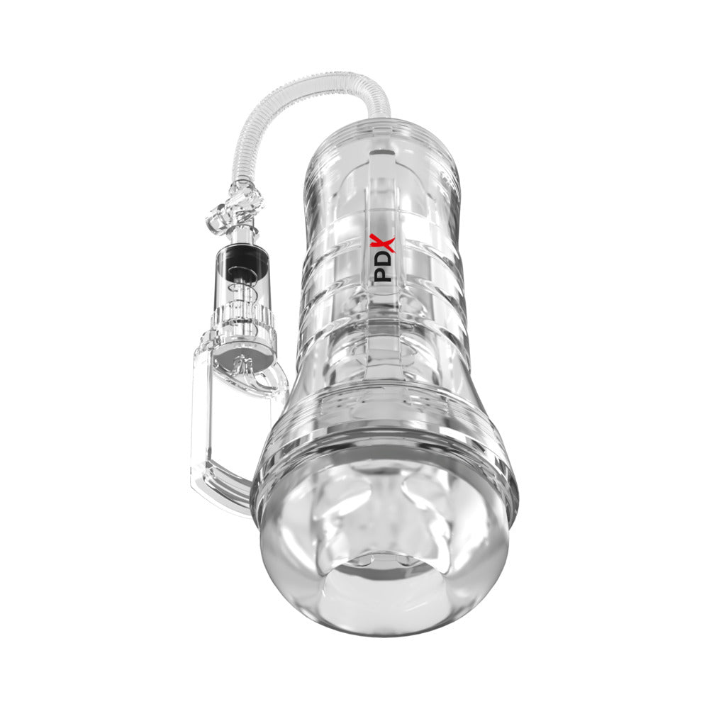 PDX Elite ViewTube Vac XXL Pump See-Thru EZ-Grip Pump Stroker - Clear