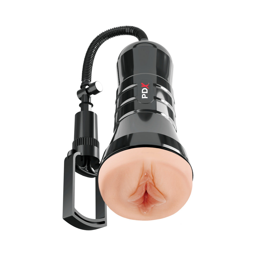 PDX Extreme Wet Pussies Super Sucker XXL Stroker - Light