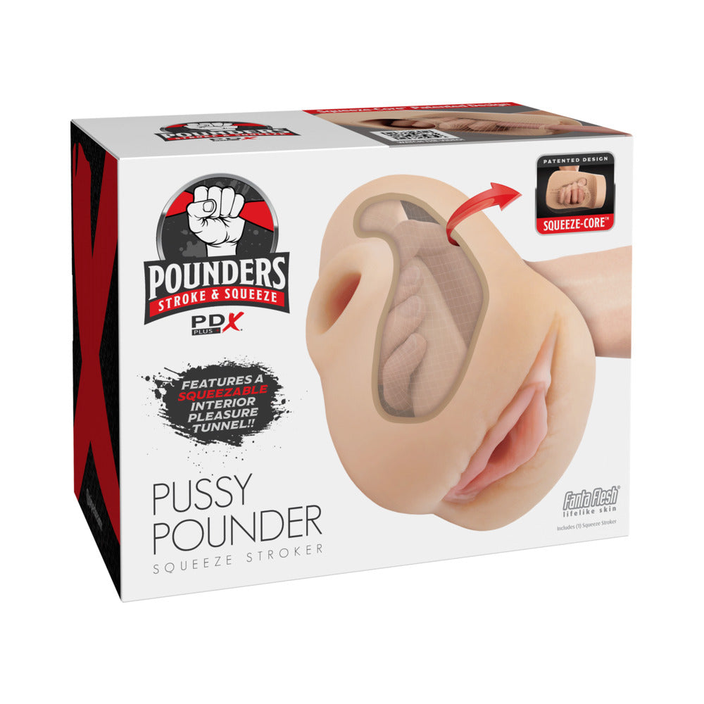 PDX Plus Pussy Pounder Squeeze Stroker-Light