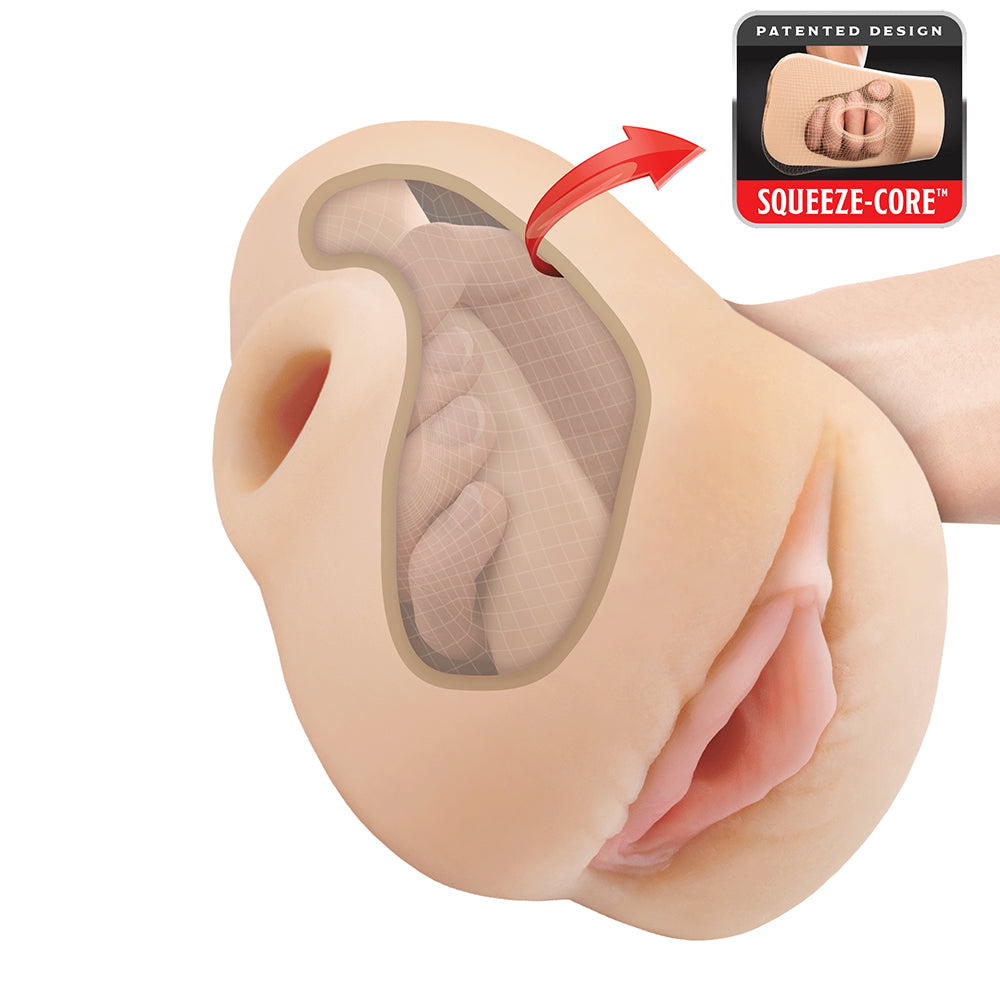 PDX Plus Pussy Pounder Squeeze Stroker-Light