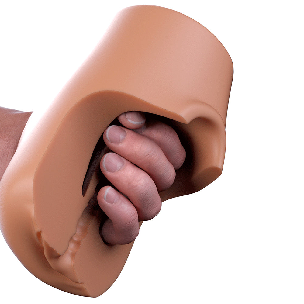 PDX Plus Pussy Pounder Squeeze Stroker-Brown
