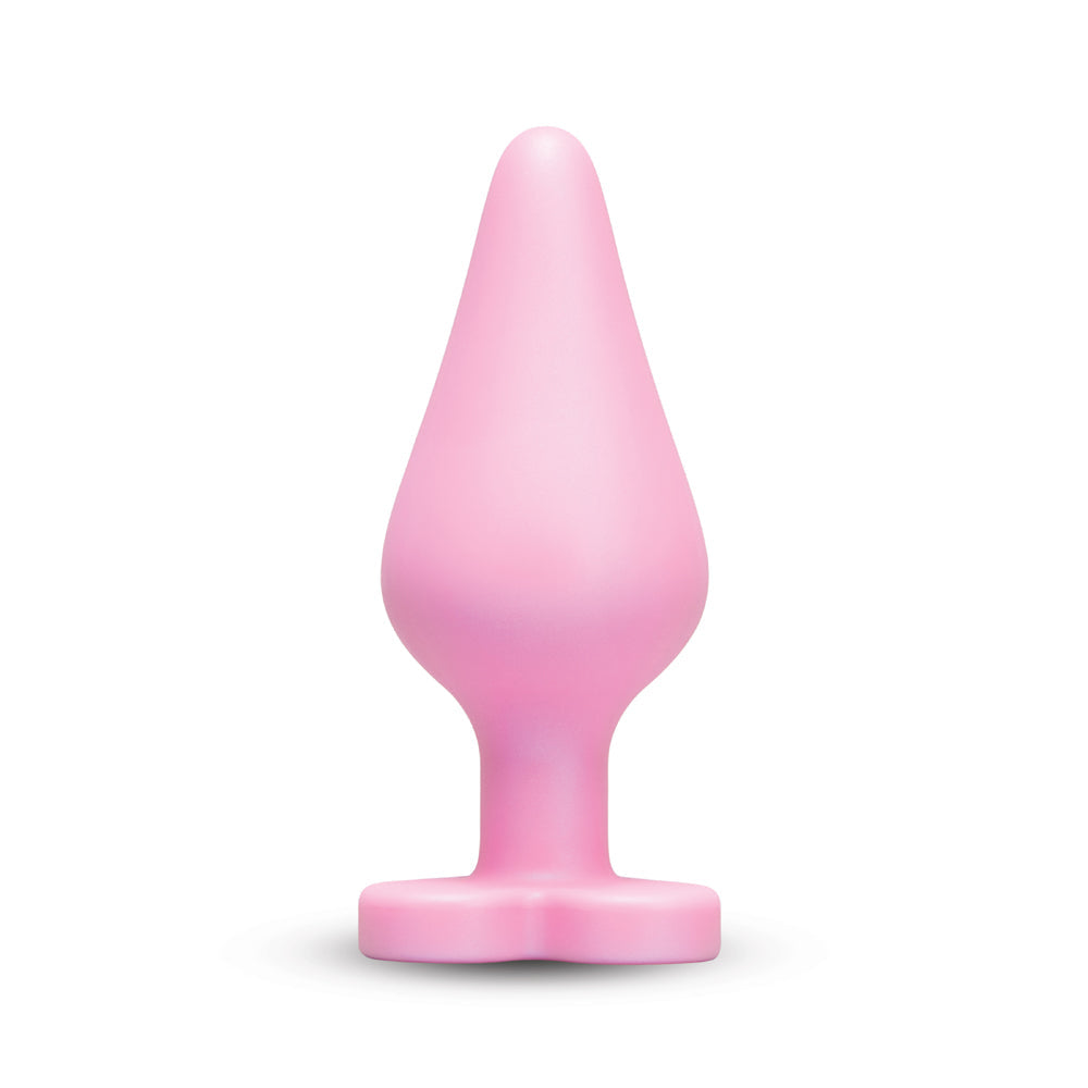 B-Mine Butties - Silicone Butt Plug with Heart Base - Pink