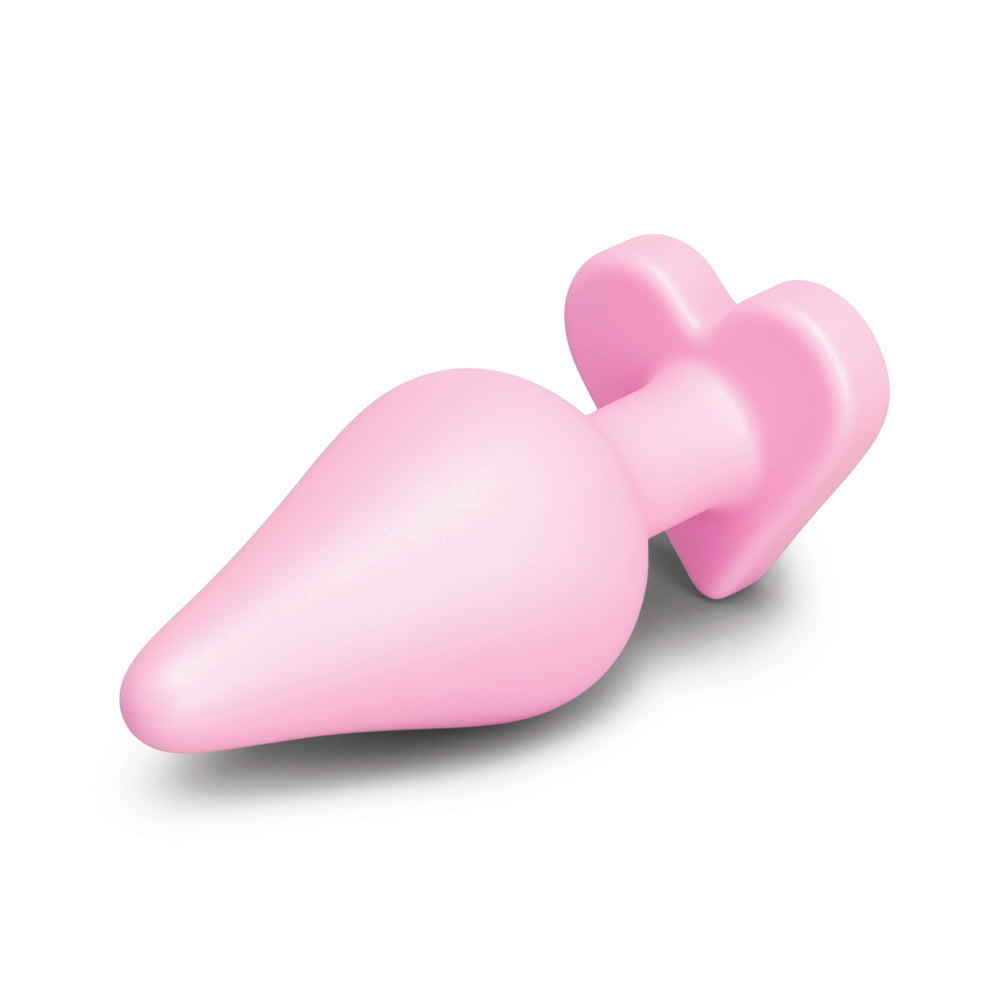 B-Mine Butties - Silicone Butt Plug with Heart Base - Pink