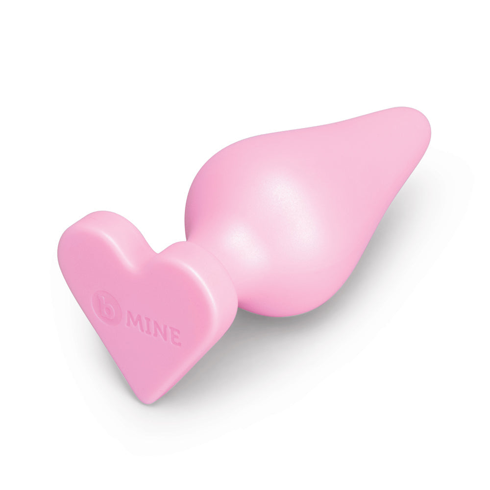 B-Mine Butties - Silicone Butt Plug with Heart Base - Pink