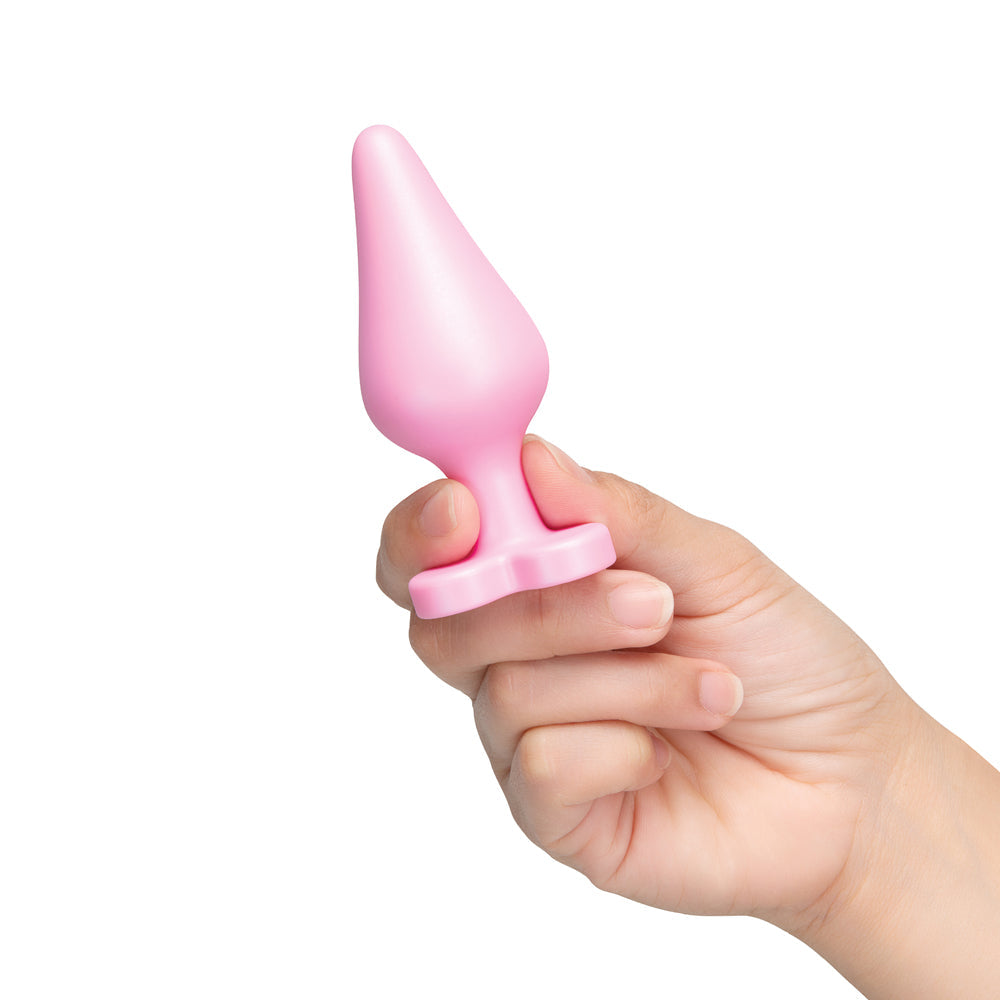 B-Mine Butties - Silicone Butt Plug with Heart Base - Pink