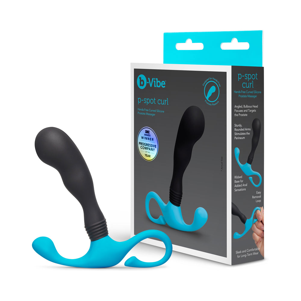 P-Spot Curl Hands-Free Curved Silicone Prostate Massager