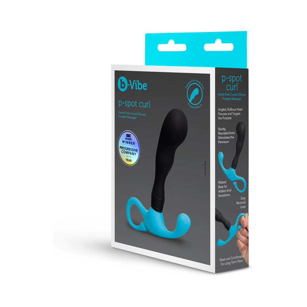 P-Spot Curl Hands-Free Curved Silicone Prostate Massager