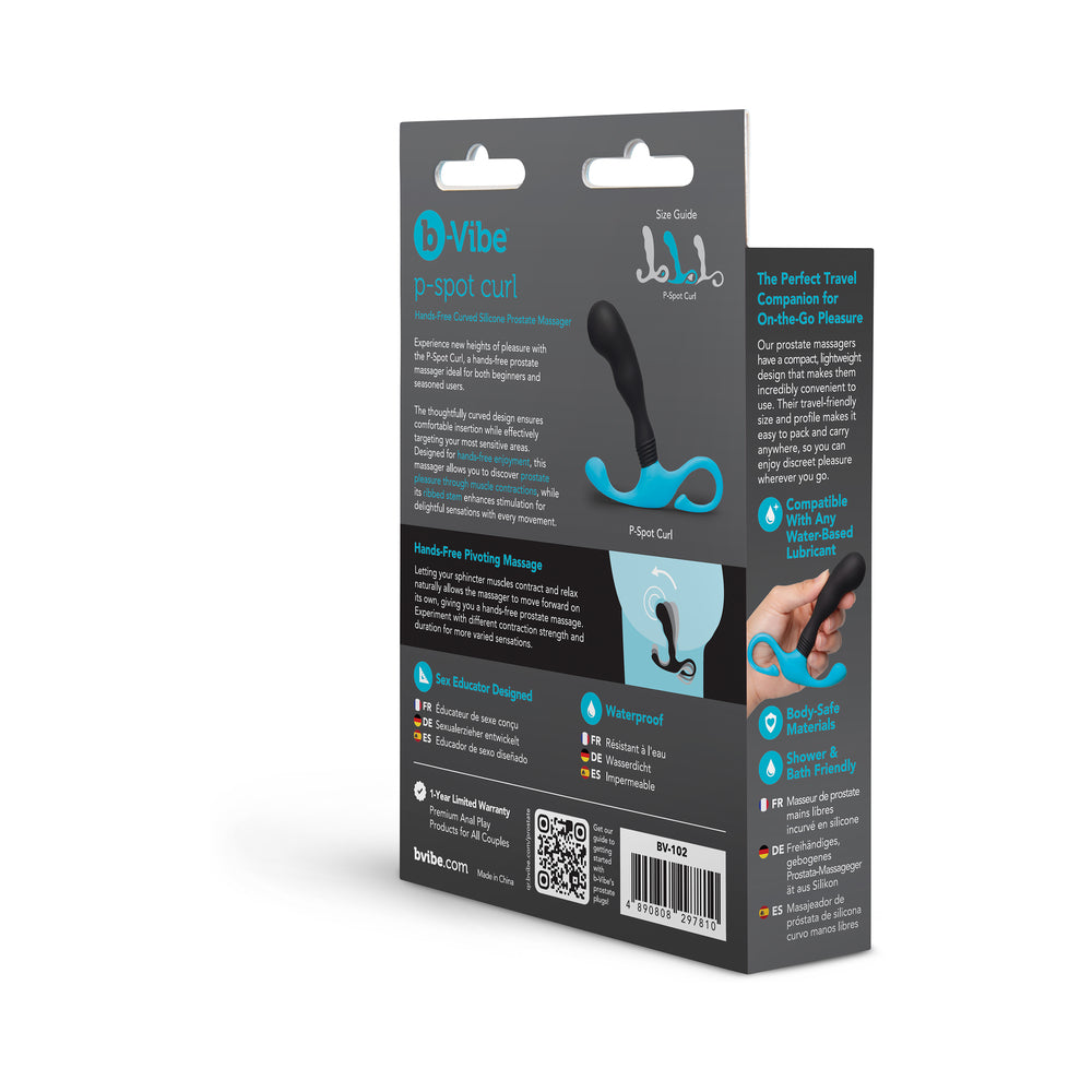 P-Spot Curl Hands-Free Curved Silicone Prostate Massager
