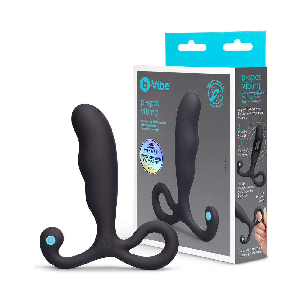 P-Spot Vibing Hands-Free Rechargeable Vibrating Silicone Prostate Massager