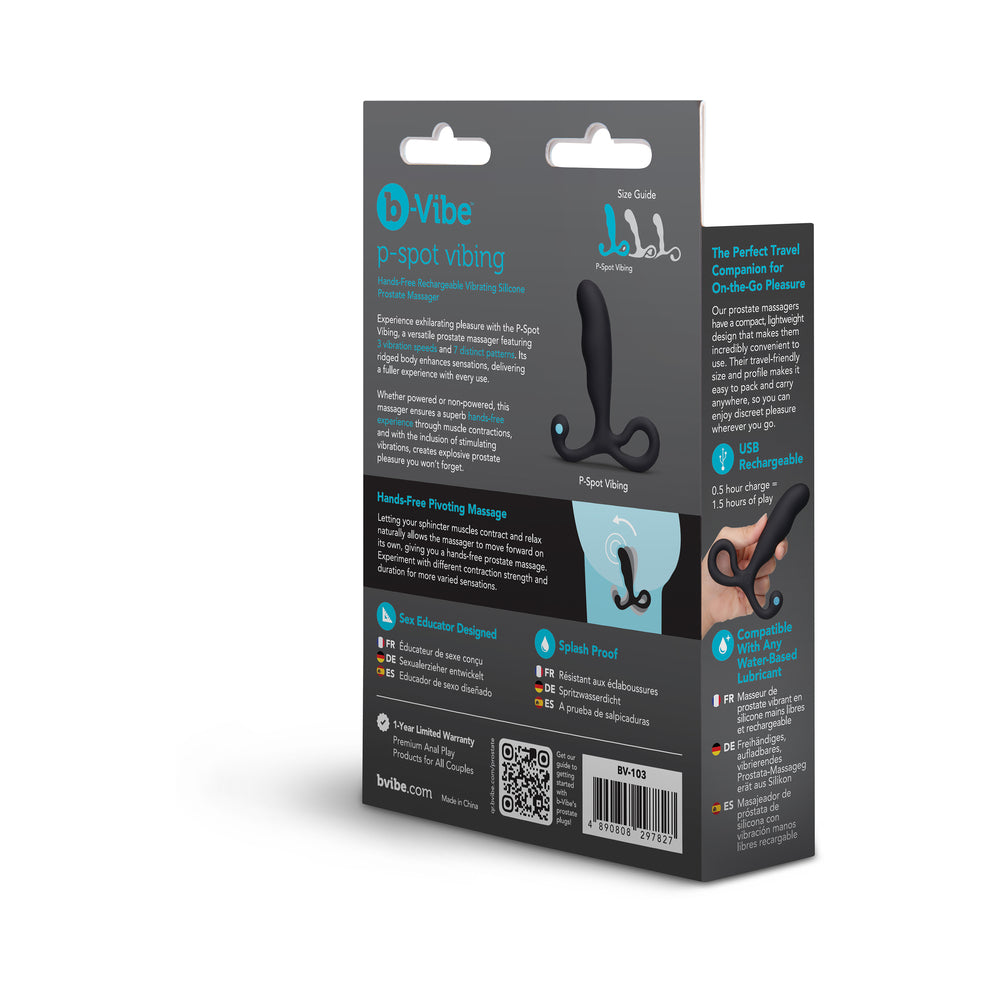 P-Spot Vibing Hands-Free Rechargeable Vibrating Silicone Prostate Massager