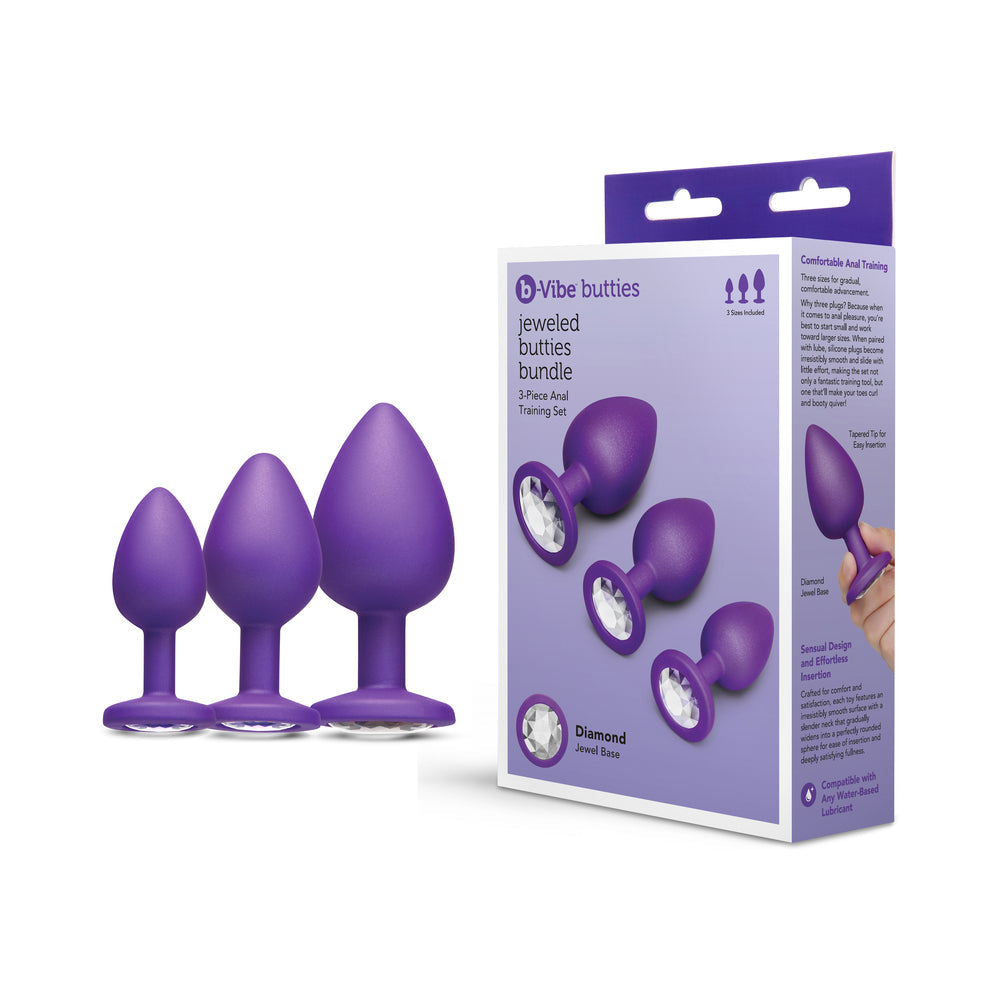 Jeweled Butties Bundle 3-Piece Anal Training Set