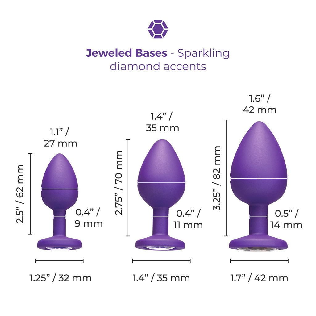 Jeweled Butties Bundle 3-Piece Anal Training Set
