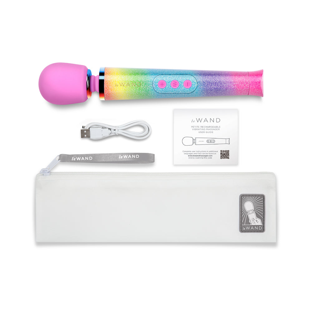 Le Wand Petite Rechargeable Vibrating Massager - Rainbow
