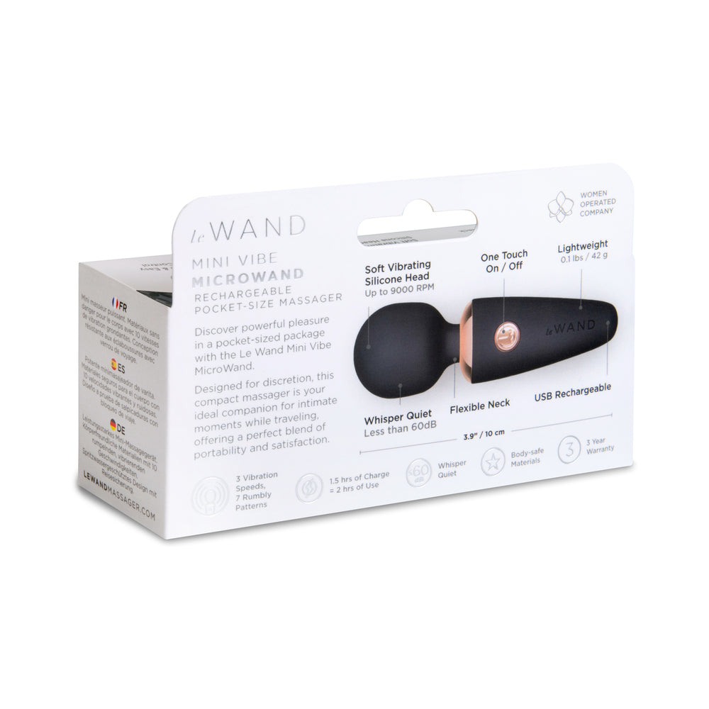 Le Wand Mini Micro Wand - Black