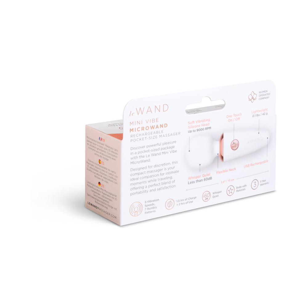 Le Wand Mini Micro Wand - White