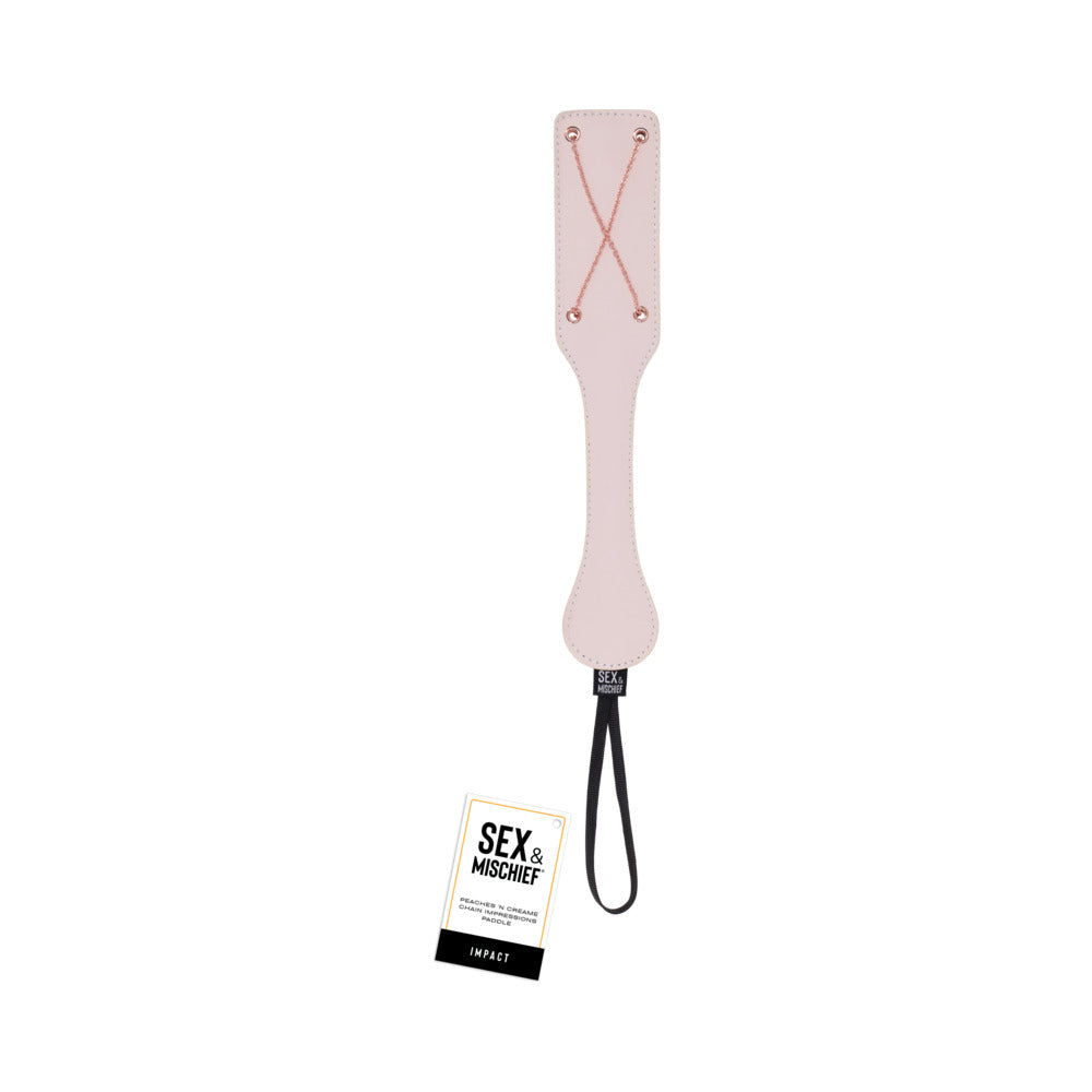 Sex & Mischief Peaches 'n CreaMe Chain Impressions Paddle