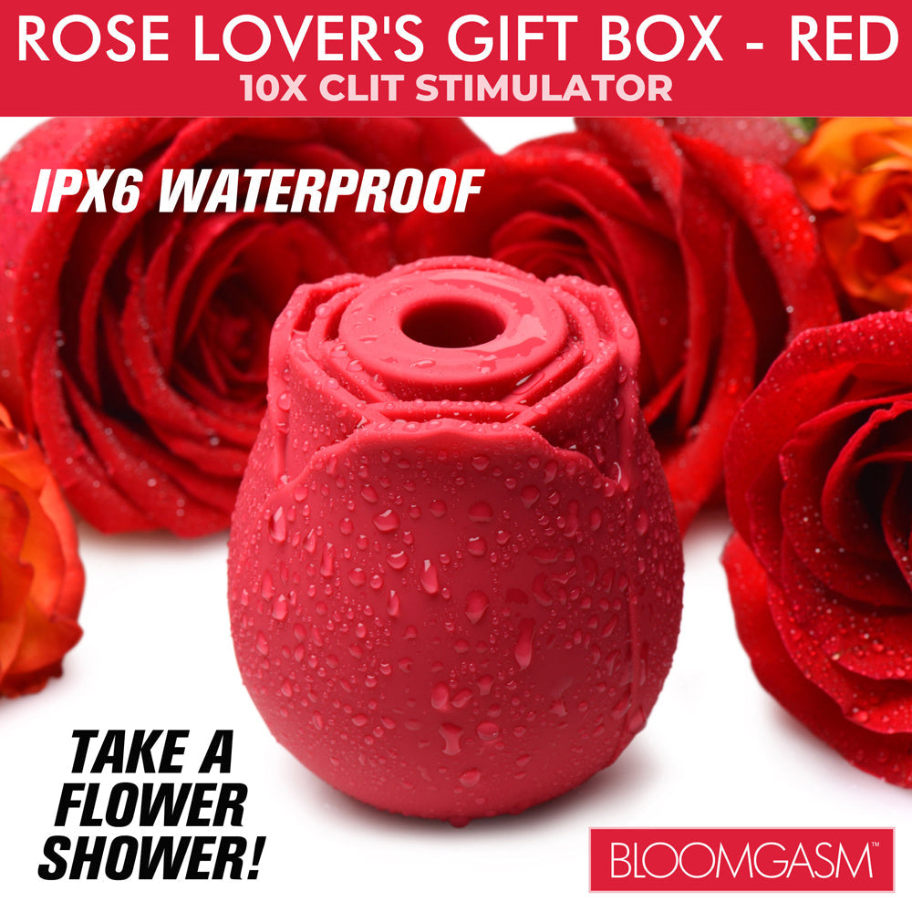 Inmi Bloomgasm The Enchanted 10X Rose Stimulator Lovers Gift Box - Red