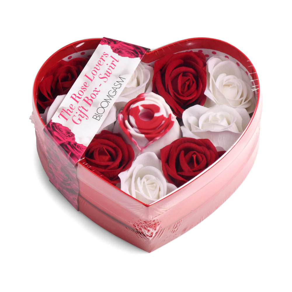Bloomgasm Sucking Rose Heart Box-Red/White