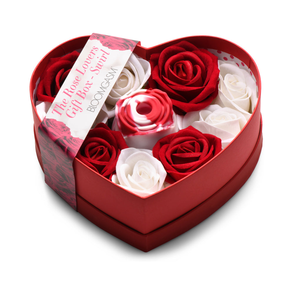 Bloomgasm Sucking Rose Heart Box-Red/White