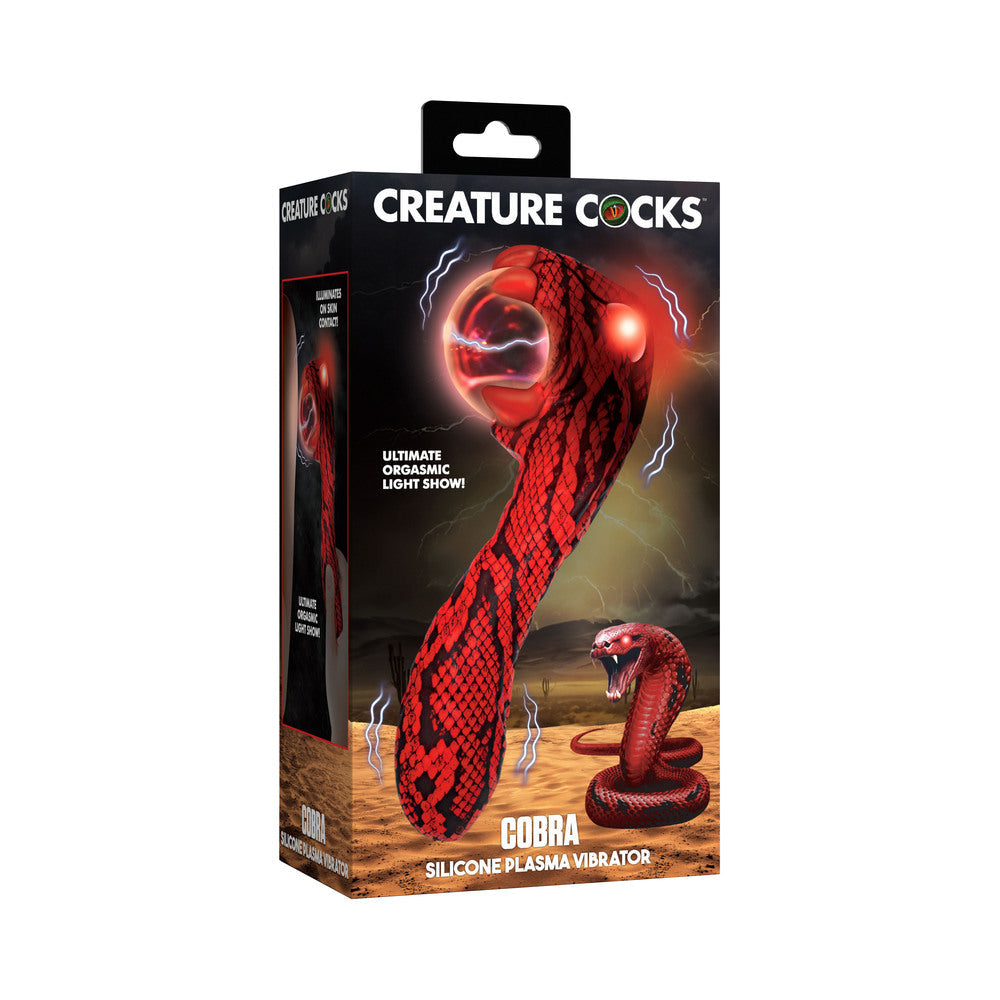 Creature Cocks Cobra Scepter Plasma Vibrator - Red/Black