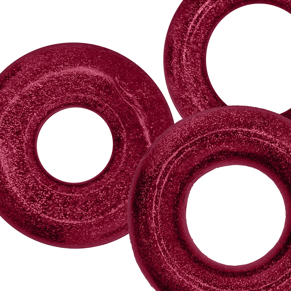 Oxballs Cockpack Multi Design 3 Pack Cockrings - Cherry Lips