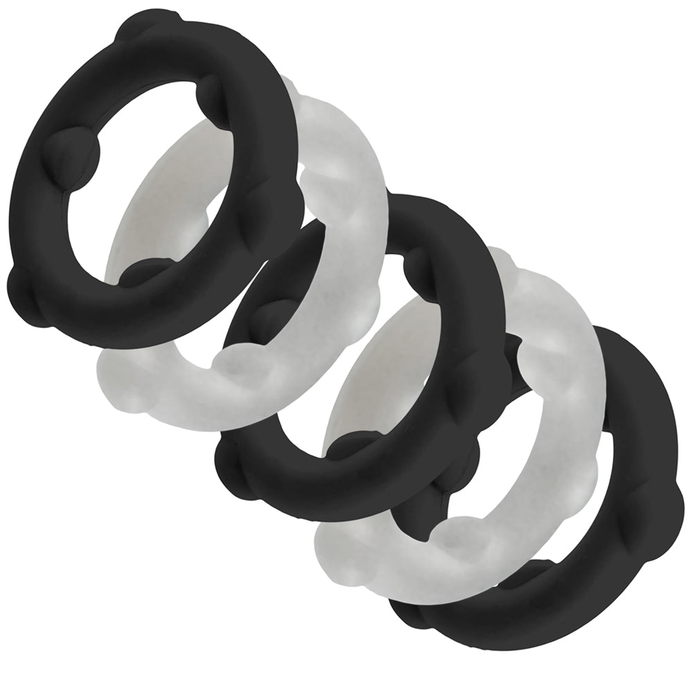 Oxballs Gearheads 5 Pack Spinner Rings - Black/Vapor