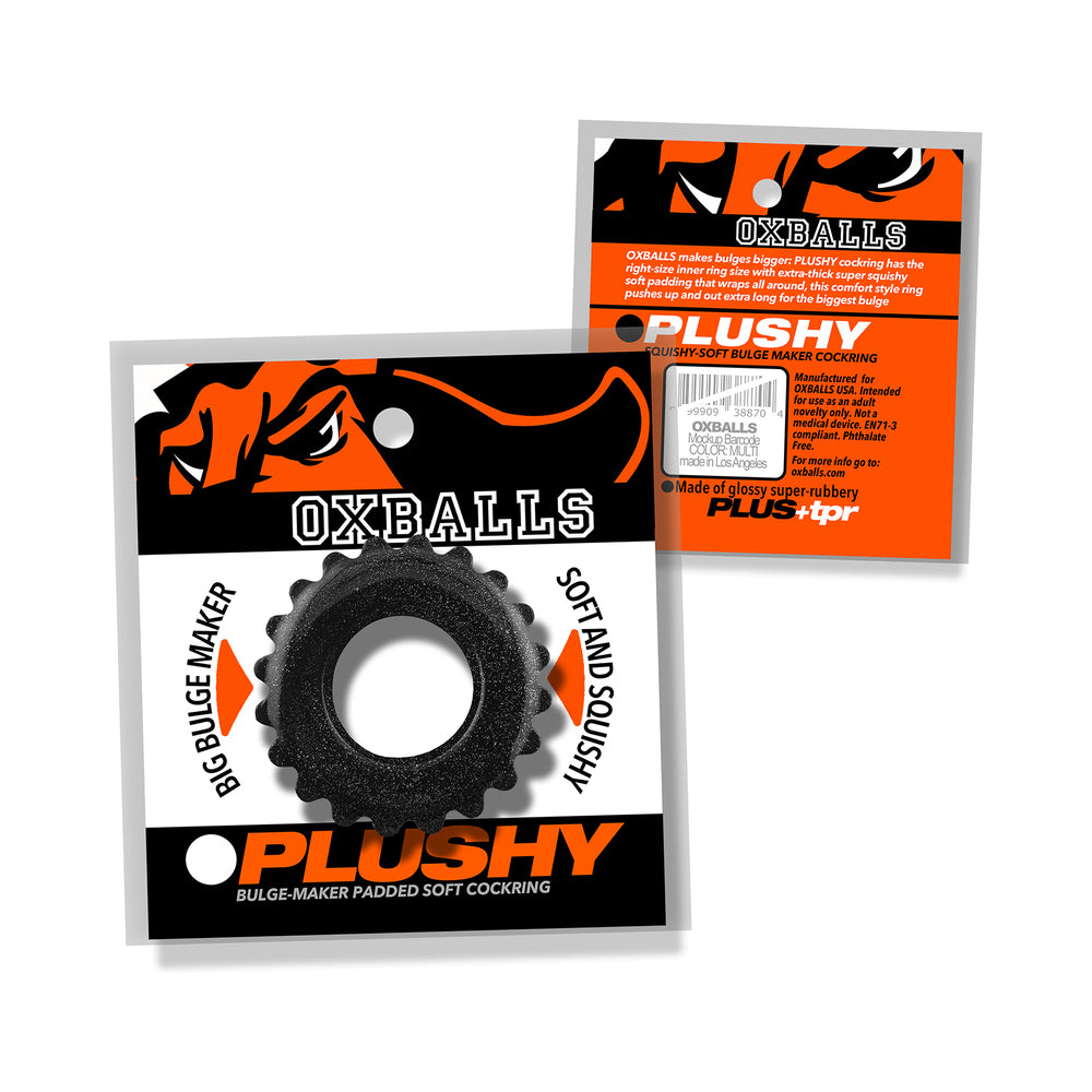 Oxballs Plushy Single Ring - Black Mica