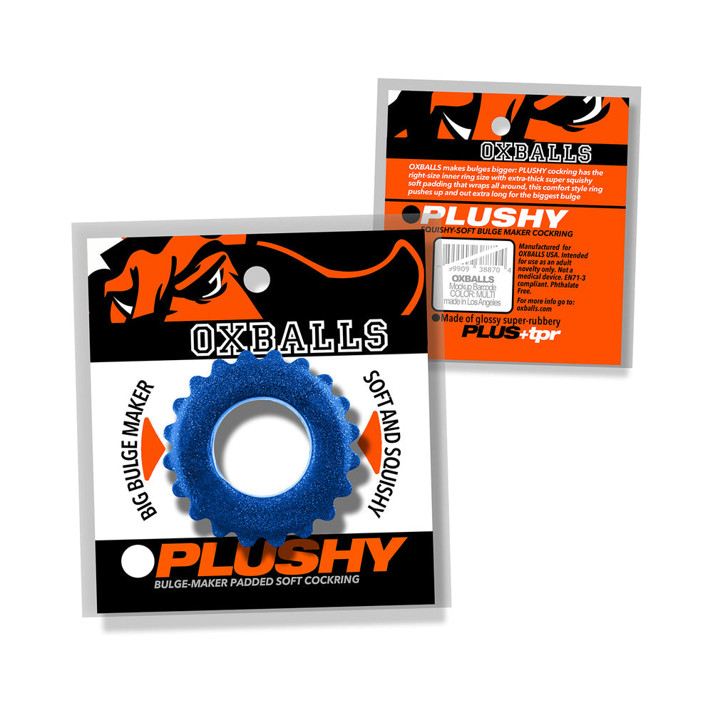Oxballs Plushy Single Ring - Blue Fire