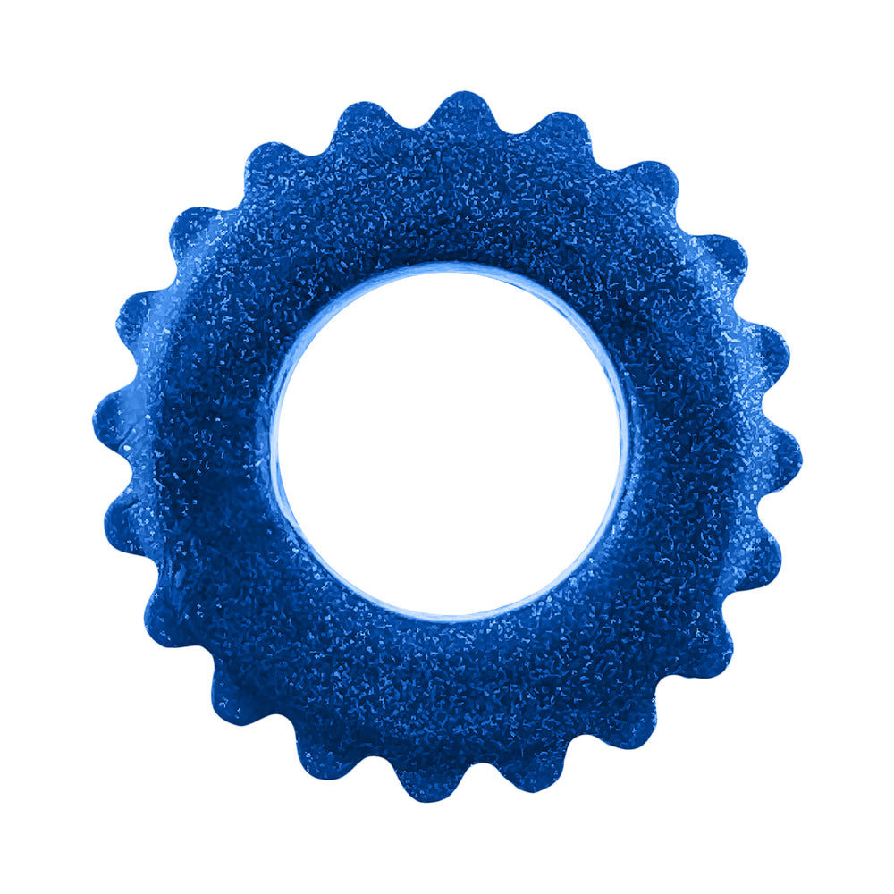 Oxballs Plushy Single Ring - Blue Fire