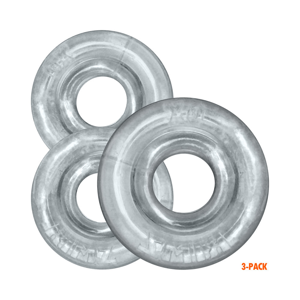 Oxballs Rimringz Multi Size 3 Pack of Cock Rings - Clear
