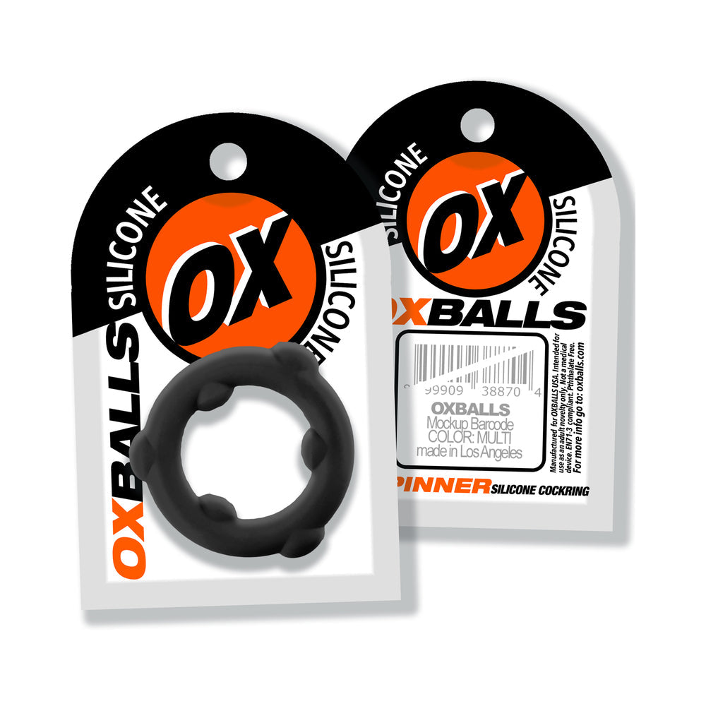 Oxballs Spinner Single Silicone Ring - Black