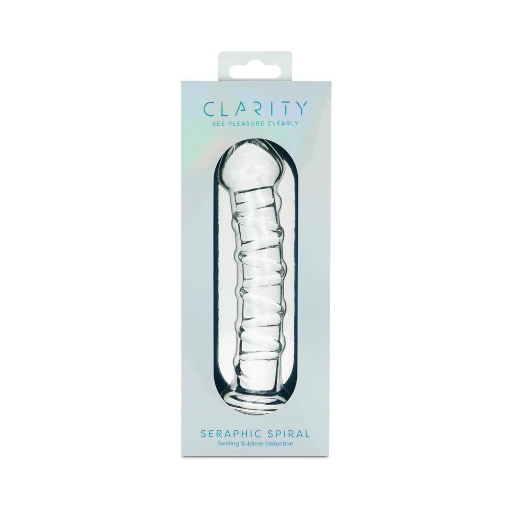 Clarity Glass Dildo Seraphic Spiral