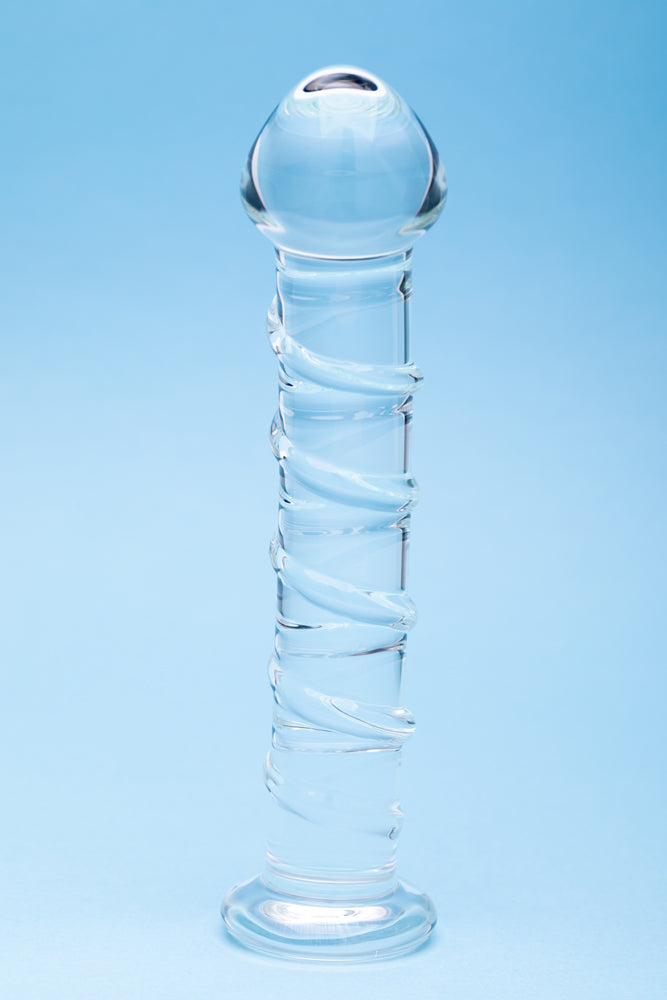 Clarity Glass Dildo Seraphic Spiral