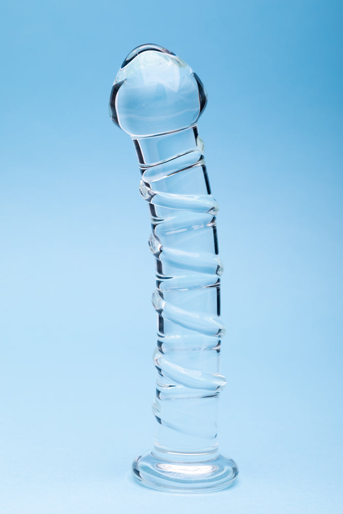 Clarity Glass Dildo Seraphic Spiral