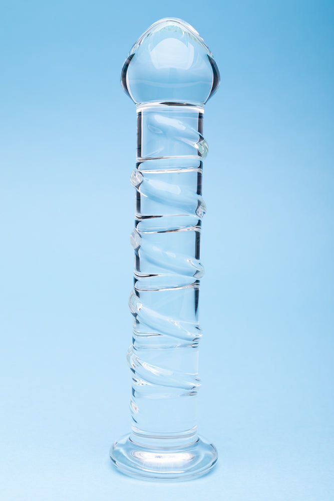 Clarity Glass Dildo Seraphic Spiral