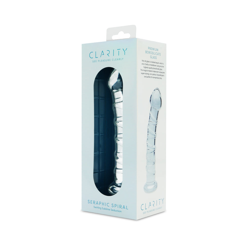 Clarity Glass Dildo Seraphic Spiral