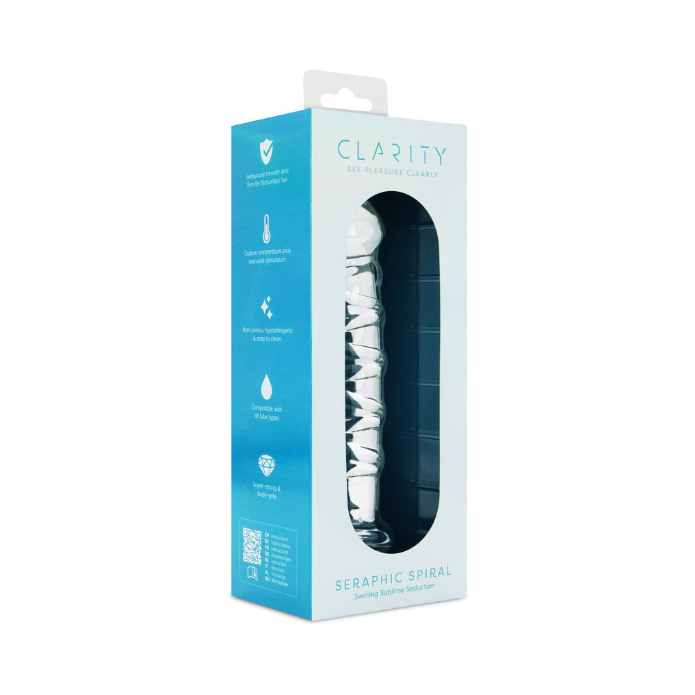 Clarity Glass Dildo Seraphic Spiral
